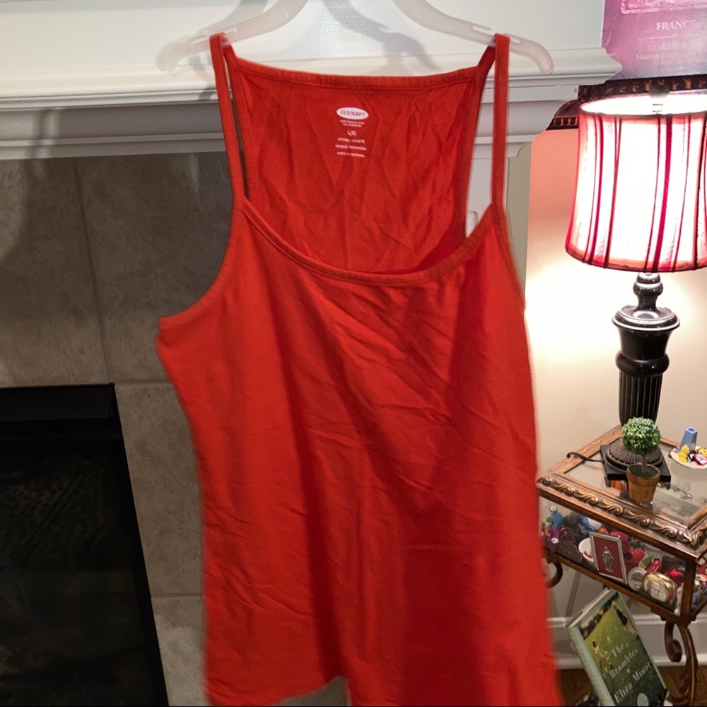Old Navy orange camisole top tank size Large
